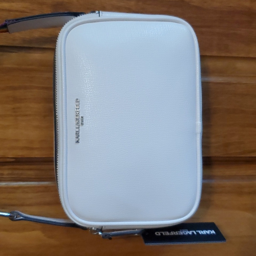 NWT Karl Lagerfeld Paris White and Rainbow Pride Crossbody